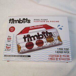 Tim Hortons 5 Foot Tall 2022 Timbits Box Pool Float 65" x 37"  - New